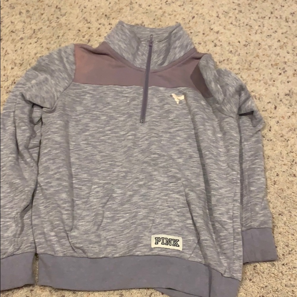 pink quarterzip
